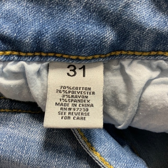 MADDEN GIRL 90’s Cut Out Wide Leg High Rise Mom Jeans Relaxed Fit US Sz 31 - Picture 9 of 12